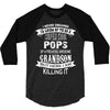 Super Cool Pops Of A Freaking Awesome Grandson 3/4 Sleeve Shirt