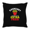 exercise Throw Pillow