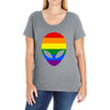 alien lgbt Ladies Curvy T-Shirt