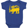 sri lanka international  national country lion sport flag Baby Bodysuit
