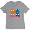 cool retro 80s pacman ghosts video games V-Neck Tee