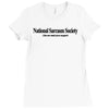 national sarcasm society funny t shirt Ladies Fitted T-Shirt
