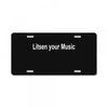 litsen your music License Plate