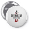 jet chemtrails red &amp; grey logo Pin-back button