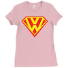 with superman vw logo Ladies Fitted T-Shirt