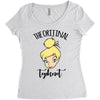 The Orijinal Topknot Tinkerbell, Tinkerbell Women's Triblend Scoop T-shirt