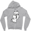 dog or fox Zipper Hoodie