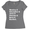 Friends Tv Show Women's Triblend Scoop T-shirt