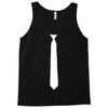 skinny white tie Tank Top