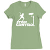 stop control Ladies Fitted T-Shirt
