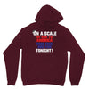 on a scale of one to america how free are you tonight Unisex Hoodie