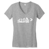 evolution fishing Women's V-Neck T-Shirt
