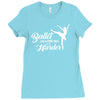 ballet like a sport only harder Ladies Fitted T-Shirt