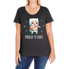 puncha yo buns Ladies Curvy T-Shirt