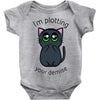 plotting your demise Baby Onesie