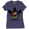 hey auntie killmonger Ladies Fitted T-Shirt