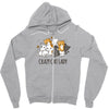 crazy cat lady Zipper Hoodie
