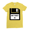 Don't Forget Me Disk Ladies Fitted T-Shirt