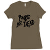 punks not dead exploited punk rock hooded sweatshirt vintage style dis Ladies Fitted T-Shirt