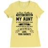 Dear Auntie, Thanks For Being My Aunt Ladies Fitted T-Shirt