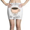 no coffee no workee Mini Skirts