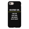 November Girl iPhone 8
