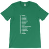 beard length chart funny professor grandpa mustache humor T-Shirt