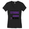 we don't know how strong we are until being strong is the only choice Women's V-Neck T-Shirt