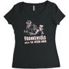 frankensolo meets the wook man Women's Triblend Scoop T-shirt