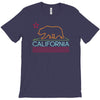 neon sign california republic flag bear T-Shirt