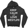 westlife white logo Zipper Hoodie