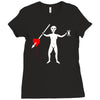 pirate old roger Ladies Fitted T-Shirt