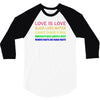 love is love, black lives matter, climate change is real, immigrants m 3/4 Sleeve Shirt