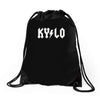 back in black Drawstring Bags