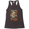 scary krampus Racerback Tank