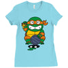 lucky turtle Ladies Fitted T-Shirt