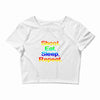 shoot eat sleep repeat gun Crop Top