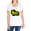 huh bang pow boom splat carto Ladies Curvy T-Shirt