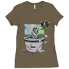 bad news bear Ladies Fitted T-Shirt