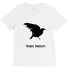 team damon salvatore (4) V-Neck Tee