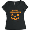 happy halloween...., Women's Triblend Scoop T-shirt