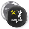 finger guns batle royal gaming Pin-back button