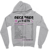 December Girl Facts Sagittarius Zipper Hoodie