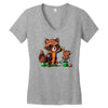 rocket around the Women's V-Neck T-Shirt