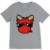 devil face 2 V-Neck Tee