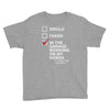 in the garage working on my honda Youth Tee