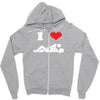 i love sex Zipper Hoodie