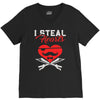 i steal heart valentin day V-Neck Tee