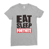 EAT SLEEP FORTNITE Ladies Fitted T-Shirt