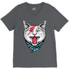 cat rock V-Neck Tee